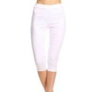 Jvini Capri Leggings White NEW